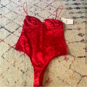 Red bodysuit size small